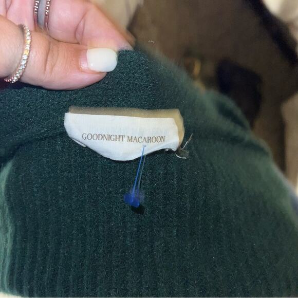 GOODNIGHT MACAROON color block cardigan M - Picture 2 of 3